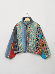 The Shira Cropped Bomber Jacket