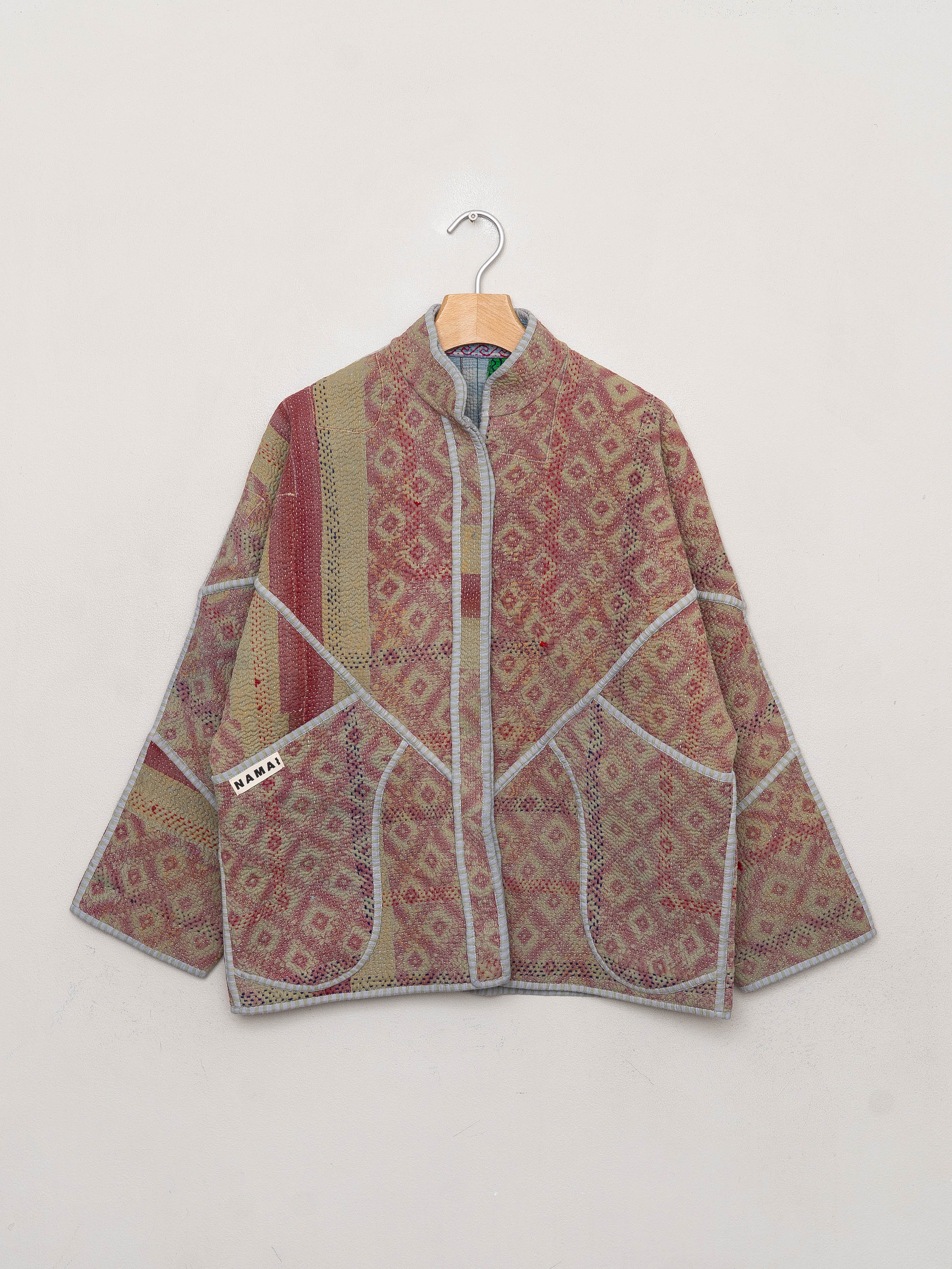 The Ladhiya Quilted Patchwork Kantha Jacket