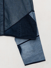 The Kaira Cropped Denim Jacket - Large