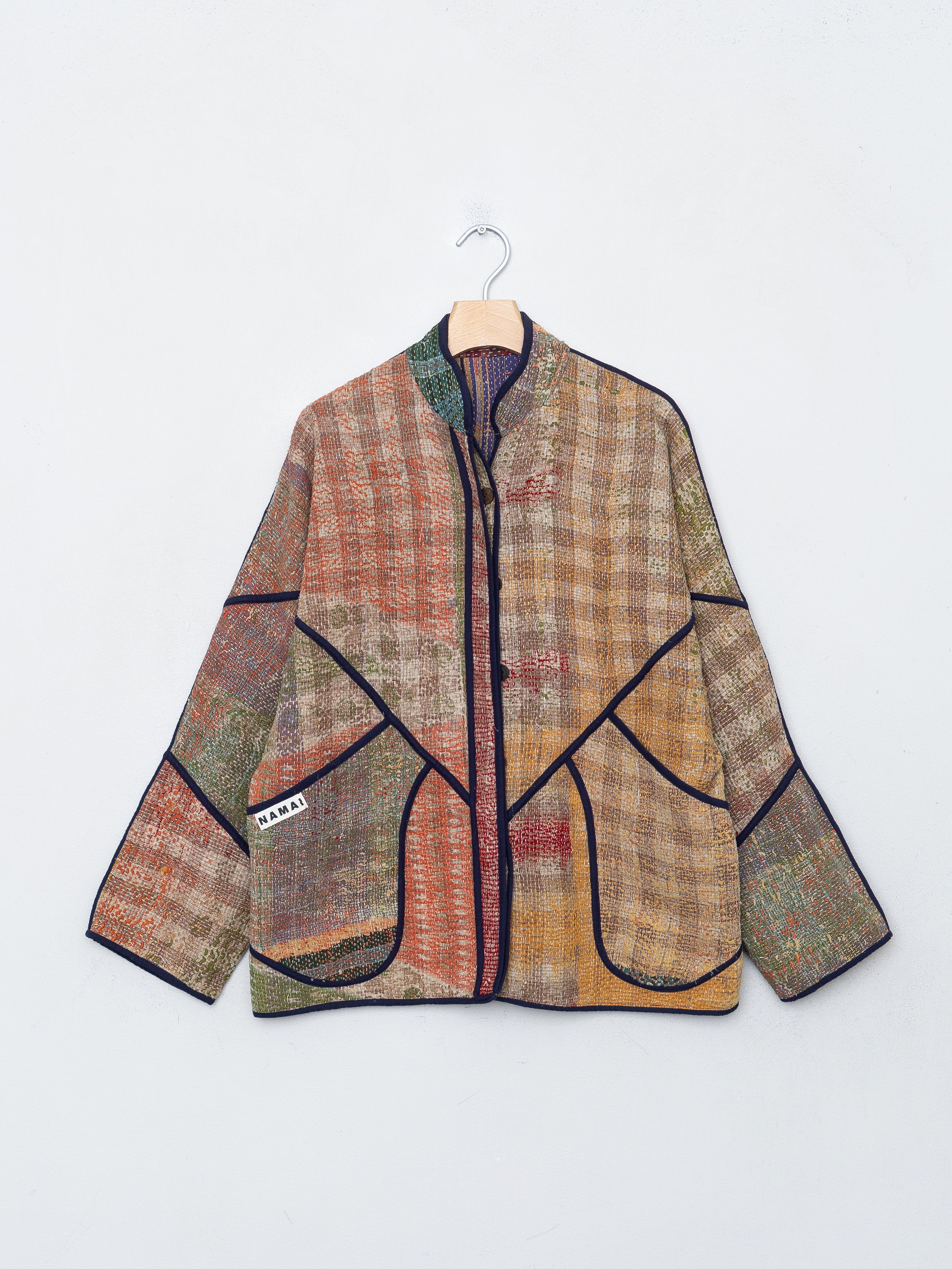 The Ladhiya Quilted Patchwork Kantha Jacket