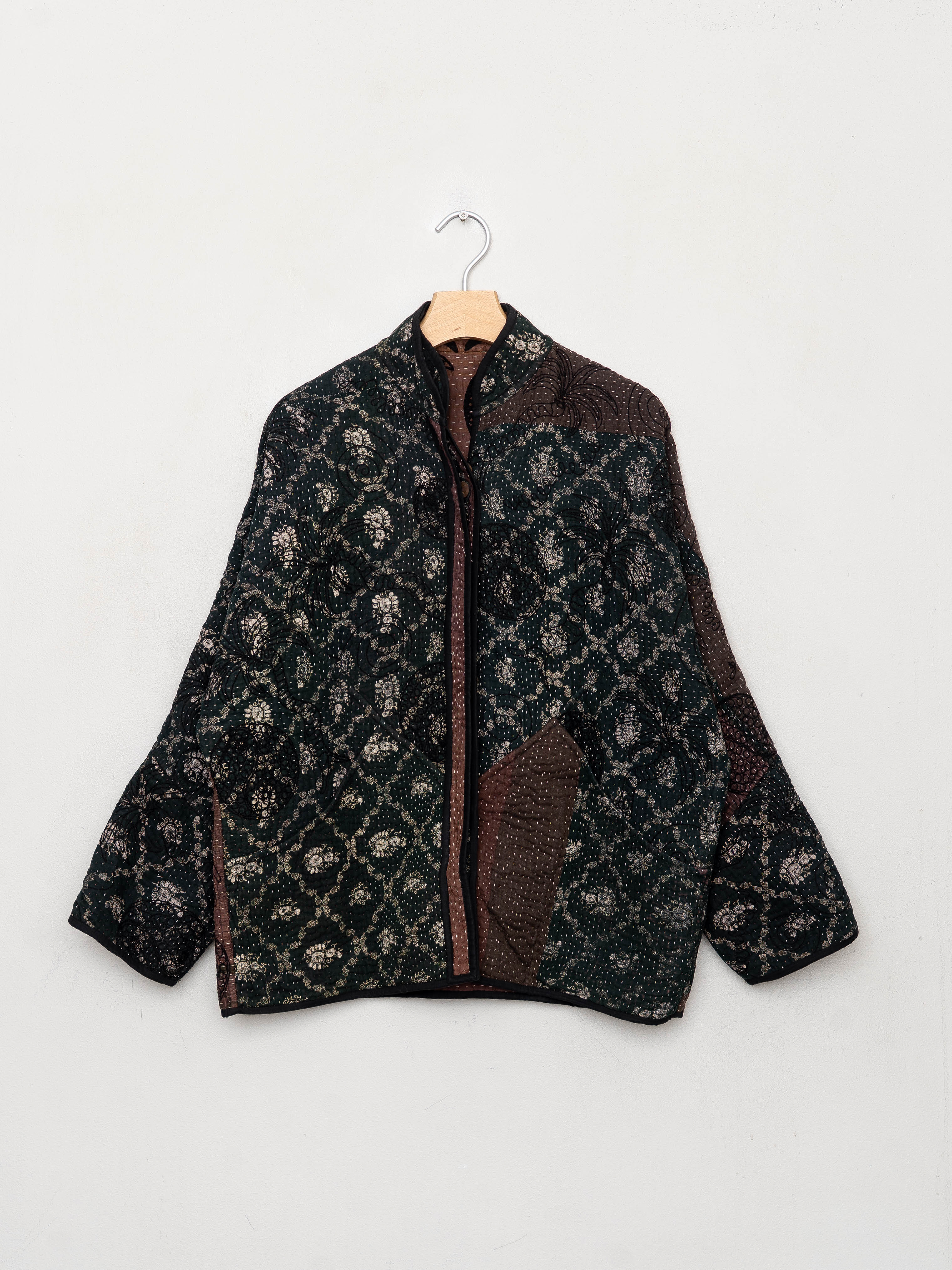 The Ladhiya Quilted Suzani Kantha Jacket