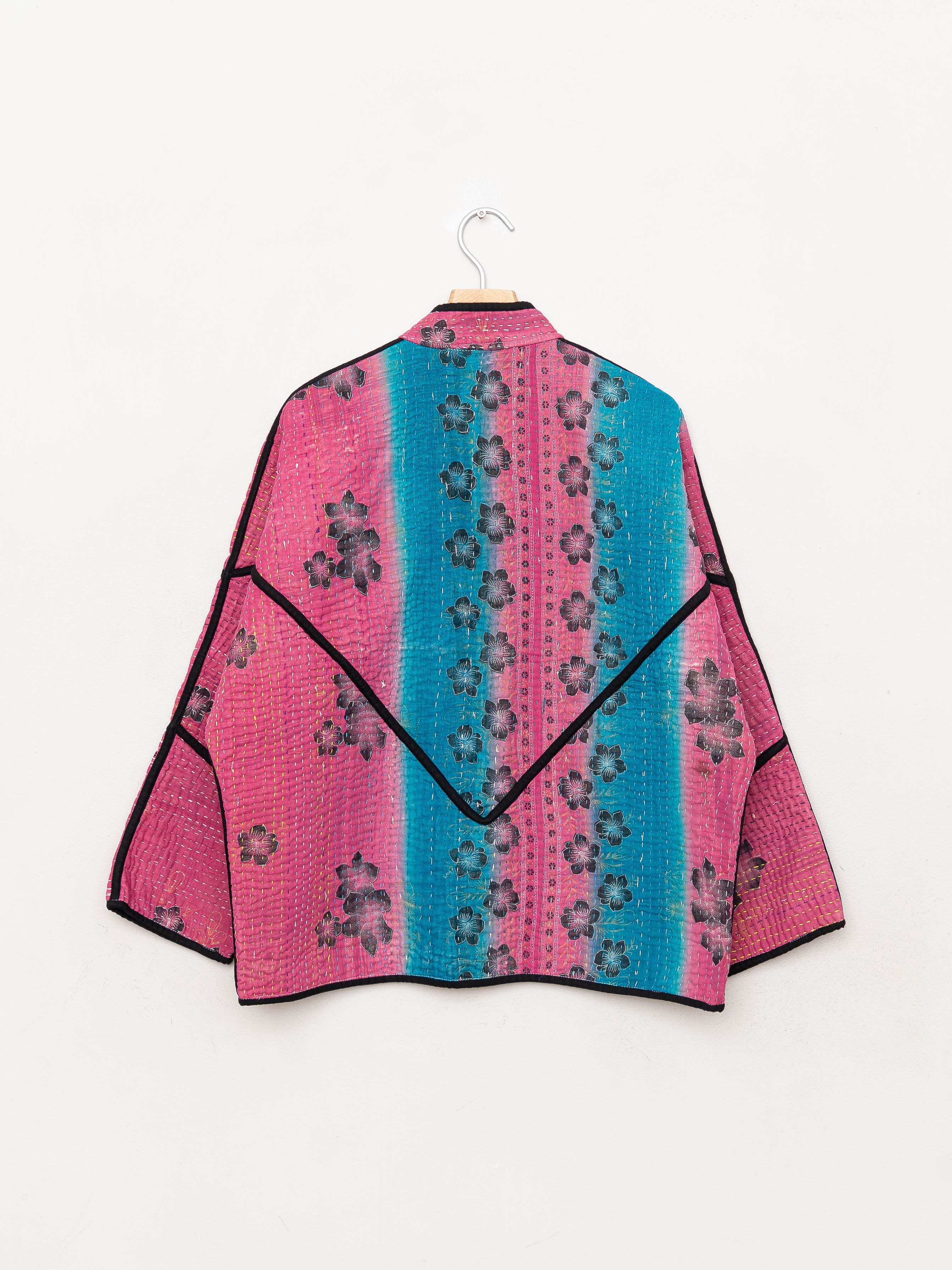 The Ladhiya Quilted Patchwork Kantha Jacket