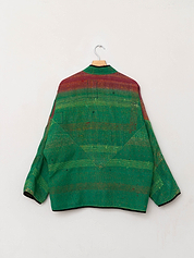 The Ladhiya Quilted Patchwork Kantha Jacket