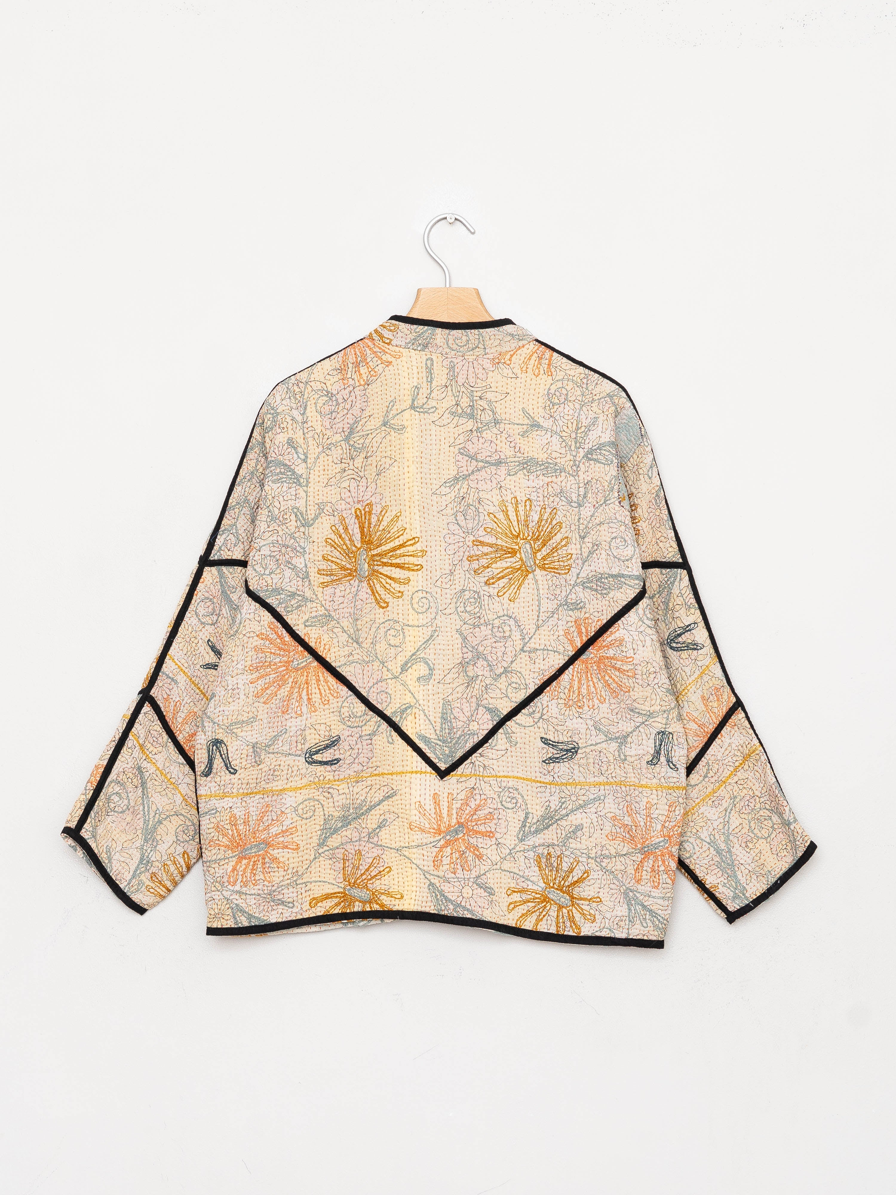 The Ladhiya Quilted Suzani Kantha Jacket