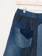 The Bindu Denim Bermuda Culotte Pant - Small