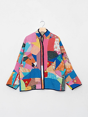 The Ladhiya Quilted Patchwork Kantha Jacket