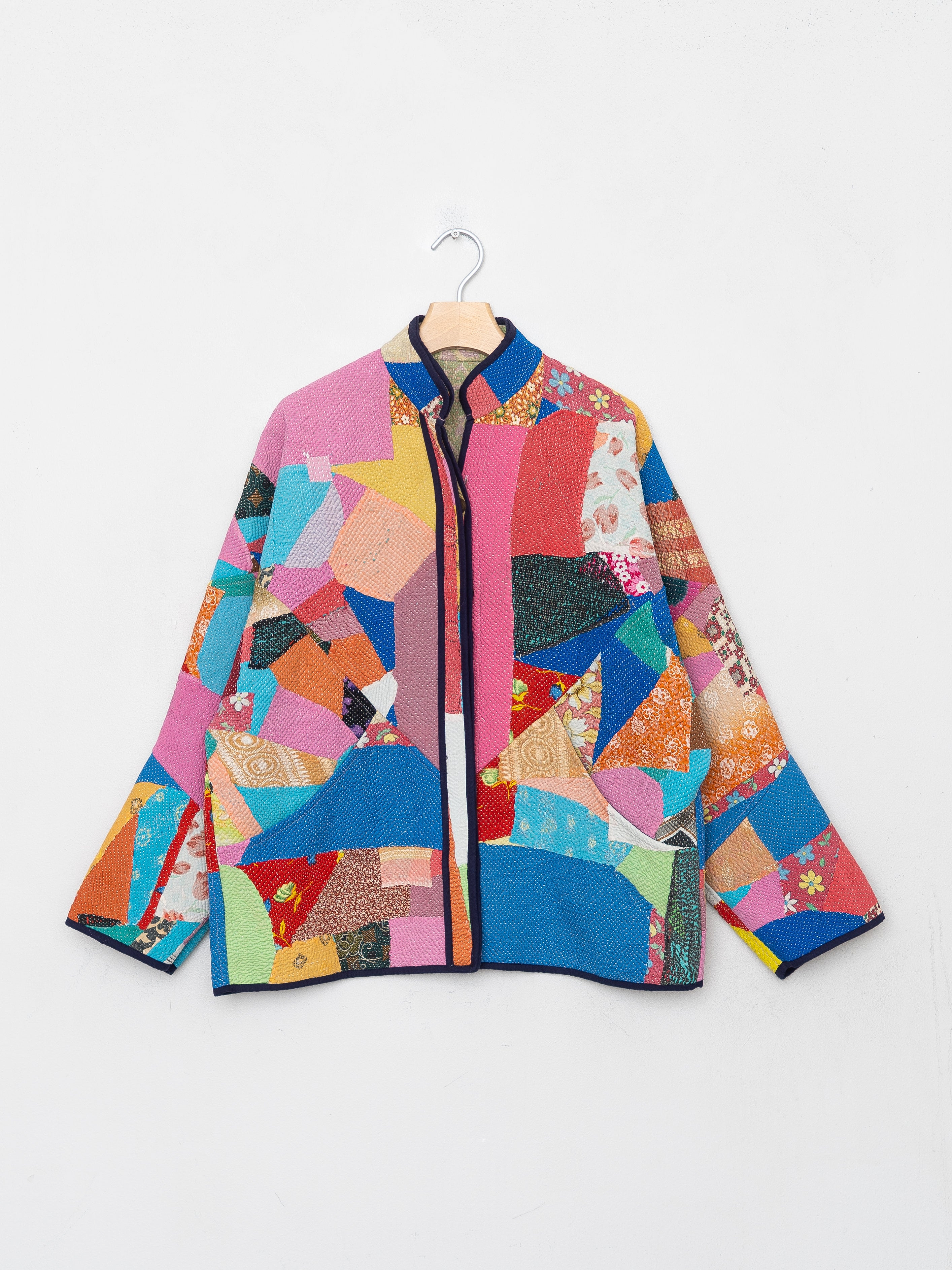 The Ladhiya Quilted Patchwork Kantha Jacket