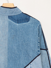 The Kaira Cropped Denim Jacket - Small