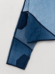 The Kaira Cropped Denim Jacket - Medium