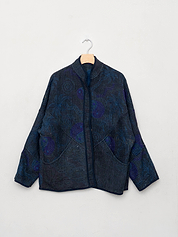 The Ladhiya Quilted Suzani Kantha Jacket