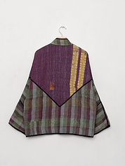 The Ladhiya Quilted Patchwork Kantha Jacket