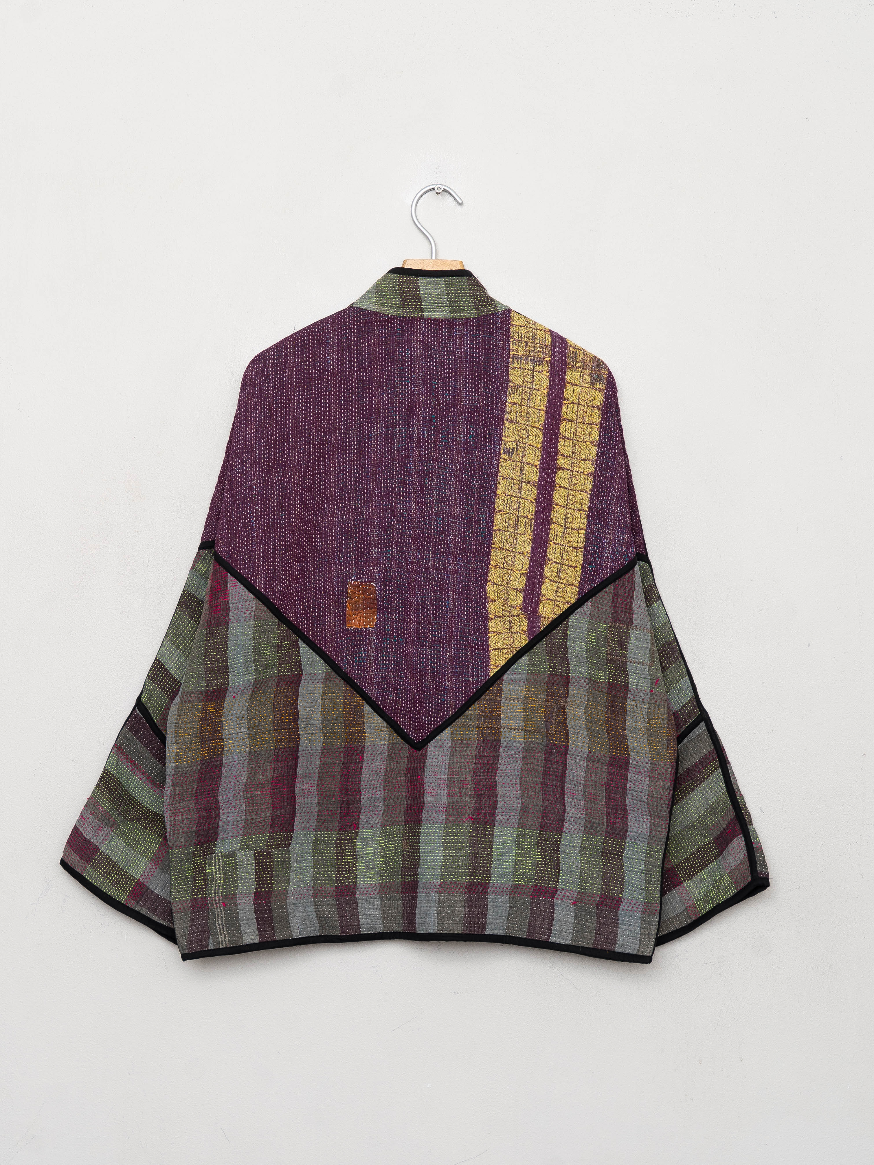 The Ladhiya Quilted Patchwork Kantha Jacket