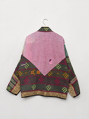 The Ladhiya Quilted Patchwork Kantha Jacket