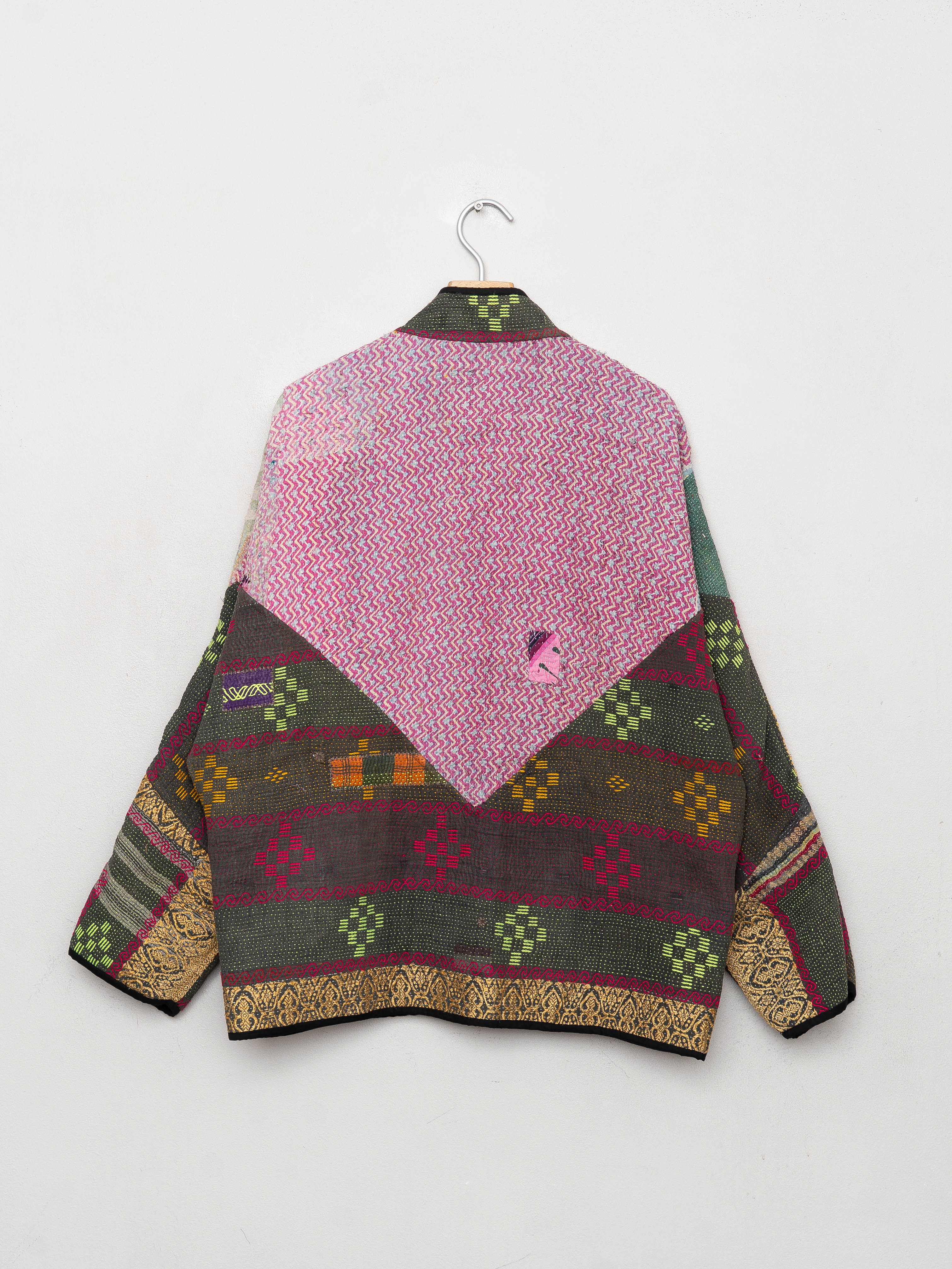 The Ladhiya Quilted Patchwork Kantha Jacket
