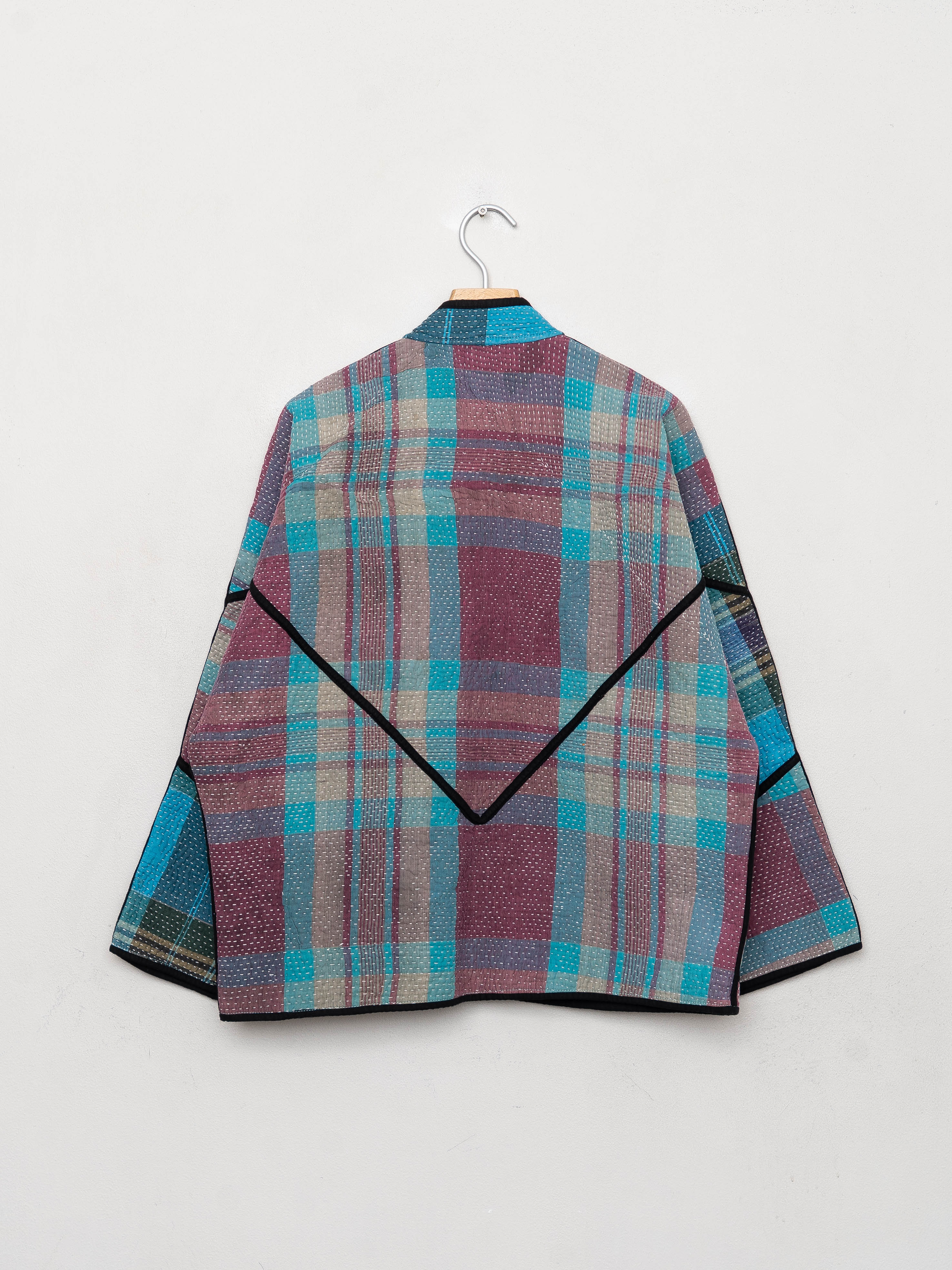 The Ladhiya Quilted Patchwork Kantha Jacket