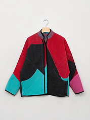 The Ladhiya Quilted Patchwork Kantha Jacket