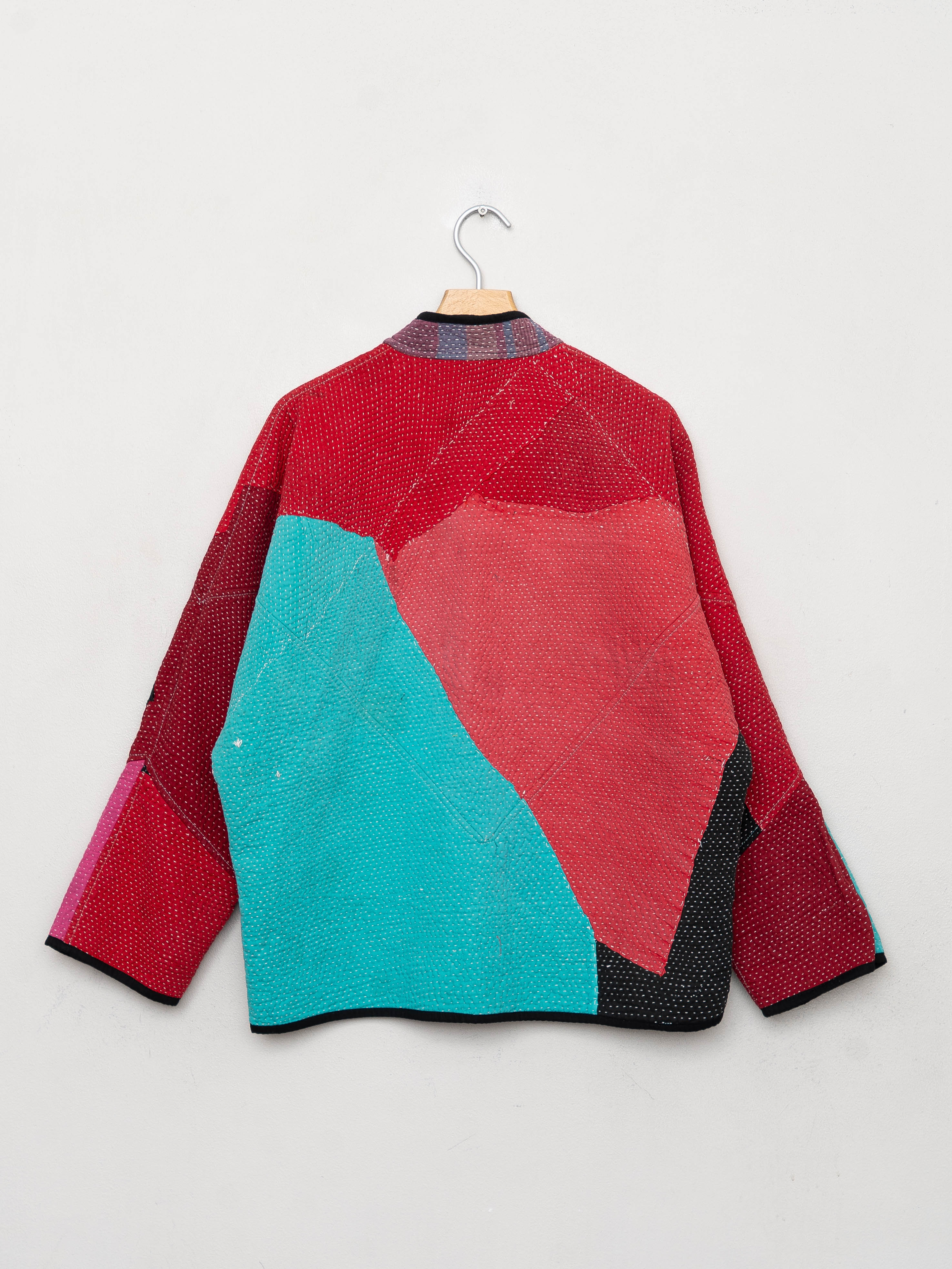 The Ladhiya Quilted Patchwork Kantha Jacket