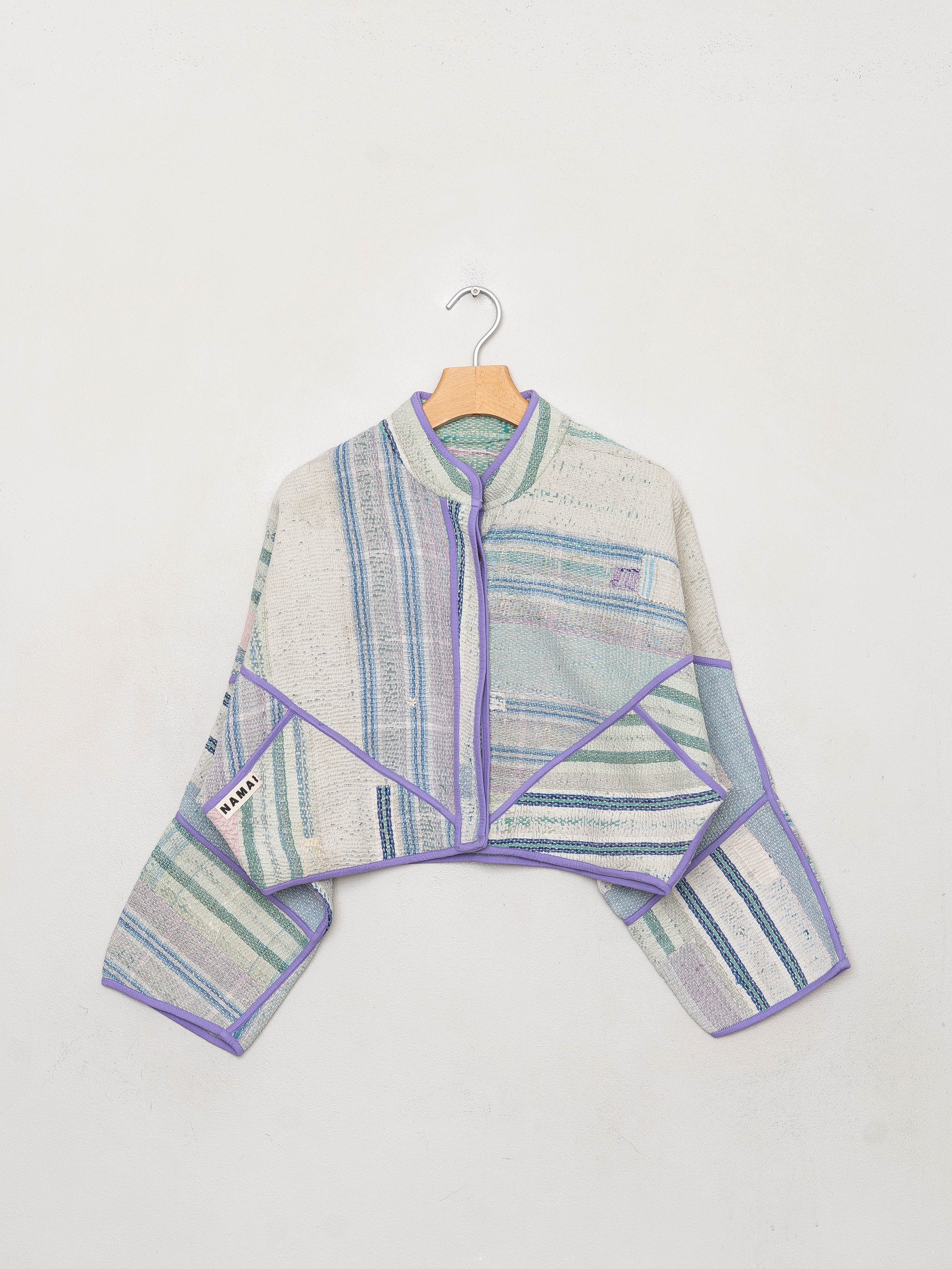 The Kaira Cropped Quilted Patchwork Kantha Jacket Wholesale