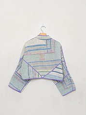 The Kaira Cropped Quilted Patchwork Kantha Jacket Wholesale