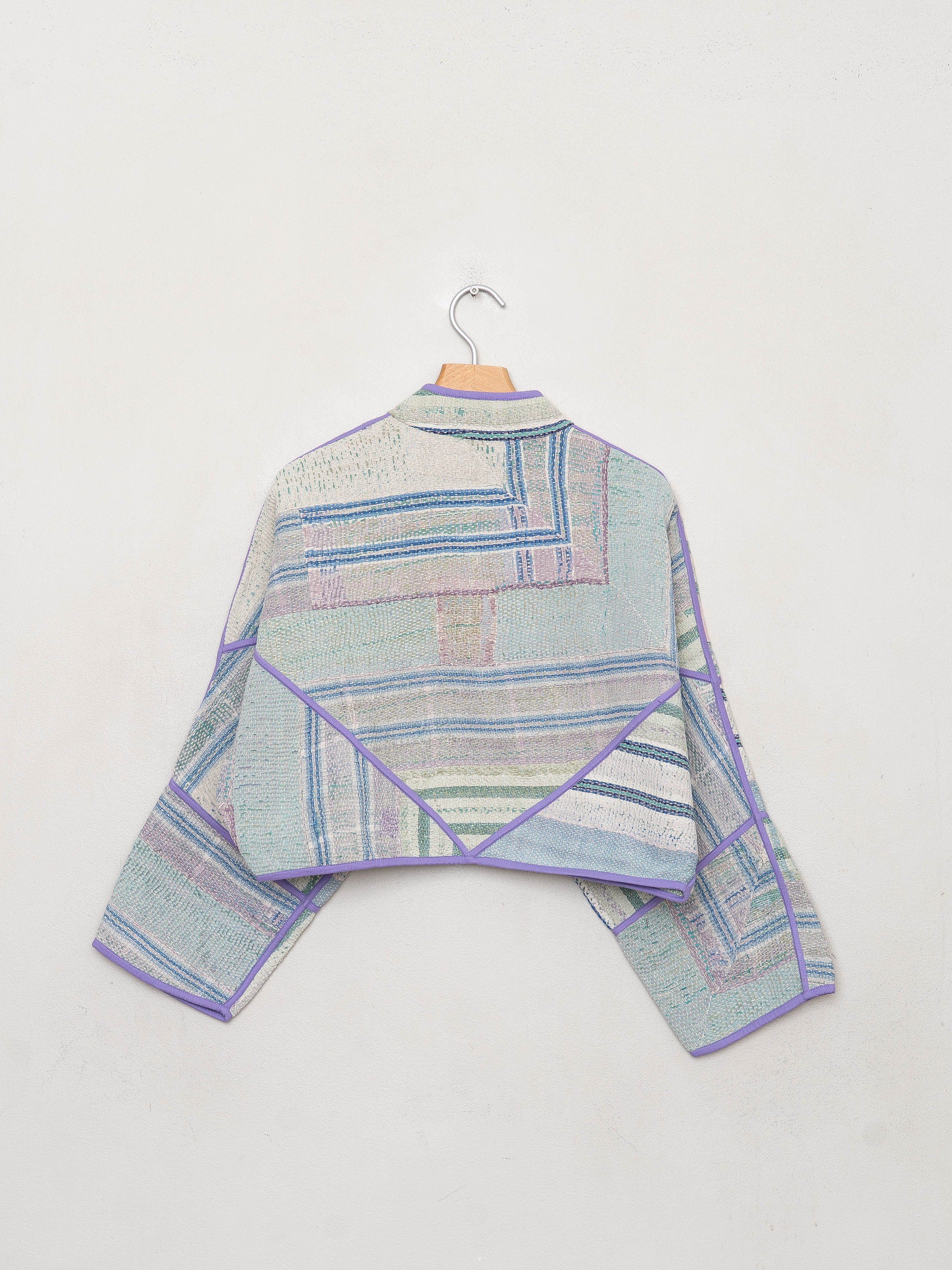 The Kaira Cropped Quilted Patchwork Kantha Jacket Wholesale