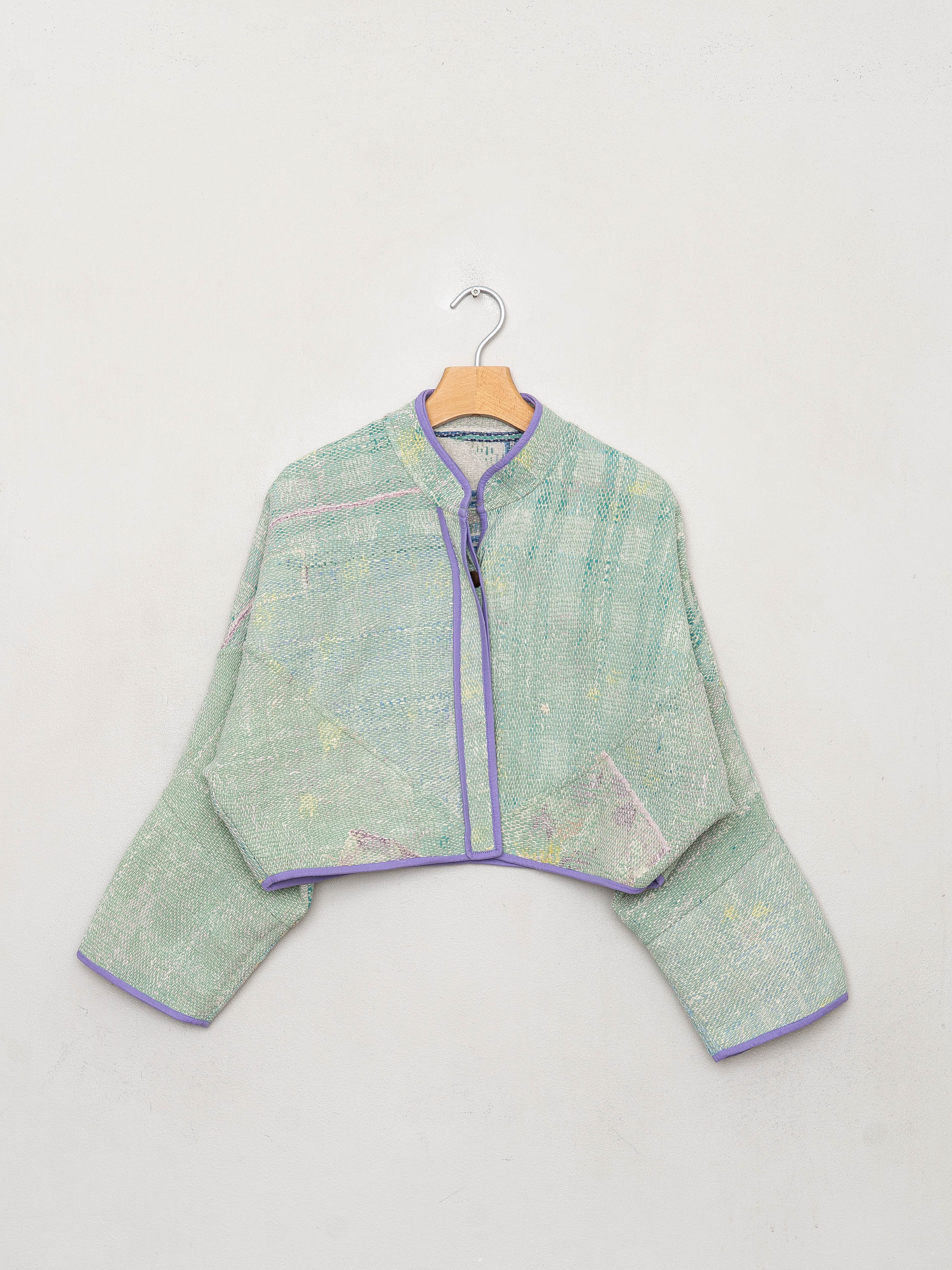 The Kaira Cropped Quilted Patchwork Kantha Jacket Wholesale