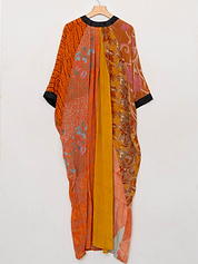 The Simmy Long Dress  - One Size - Upcycled Silk