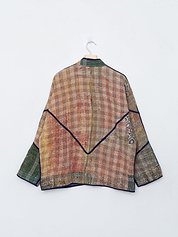 The Ladhiya Quilted Patchwork Kantha Jacket