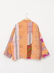The Ladhiya Quilted Patchwork Kantha Jacket