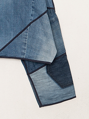 The Kaira Cropped Denim Jacket - Medium