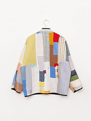 The Ladhiya Quilted Patchwork Kantha Jacket