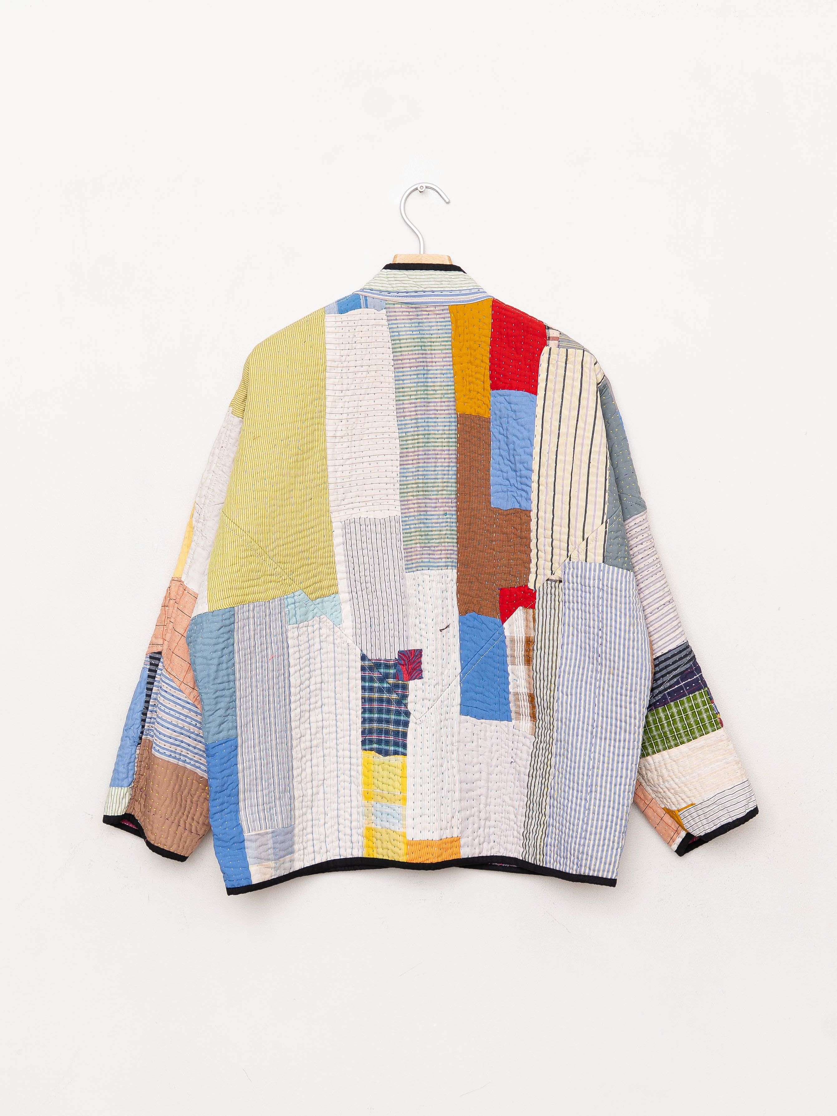 The Ladhiya Quilted Patchwork Kantha Jacket