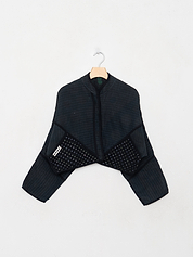 The Kaira Cropped Quilted Indigo Kantha Jacket
