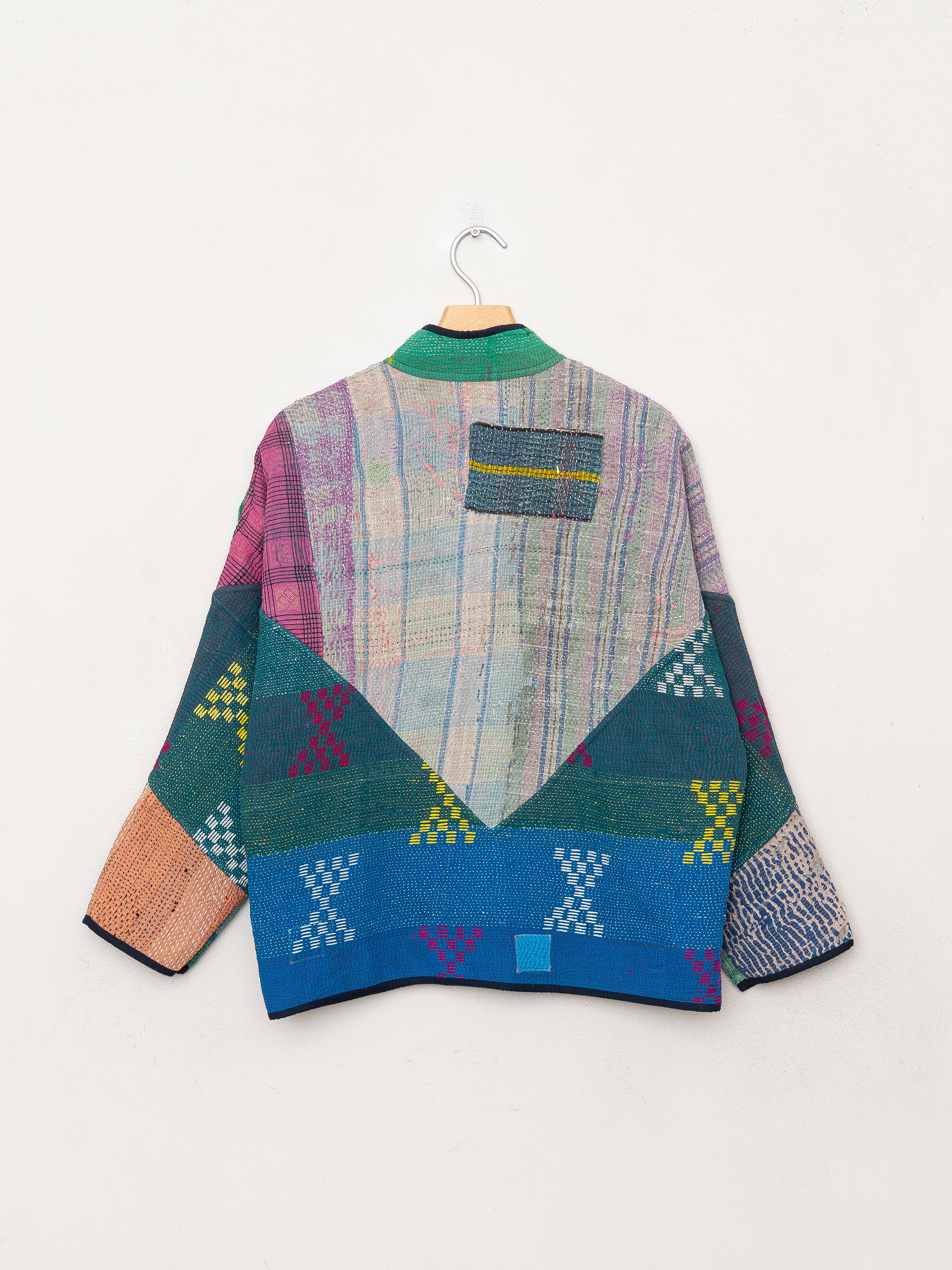 The Ladhiya Petite Quilted Patchwork Kantha Jacket
