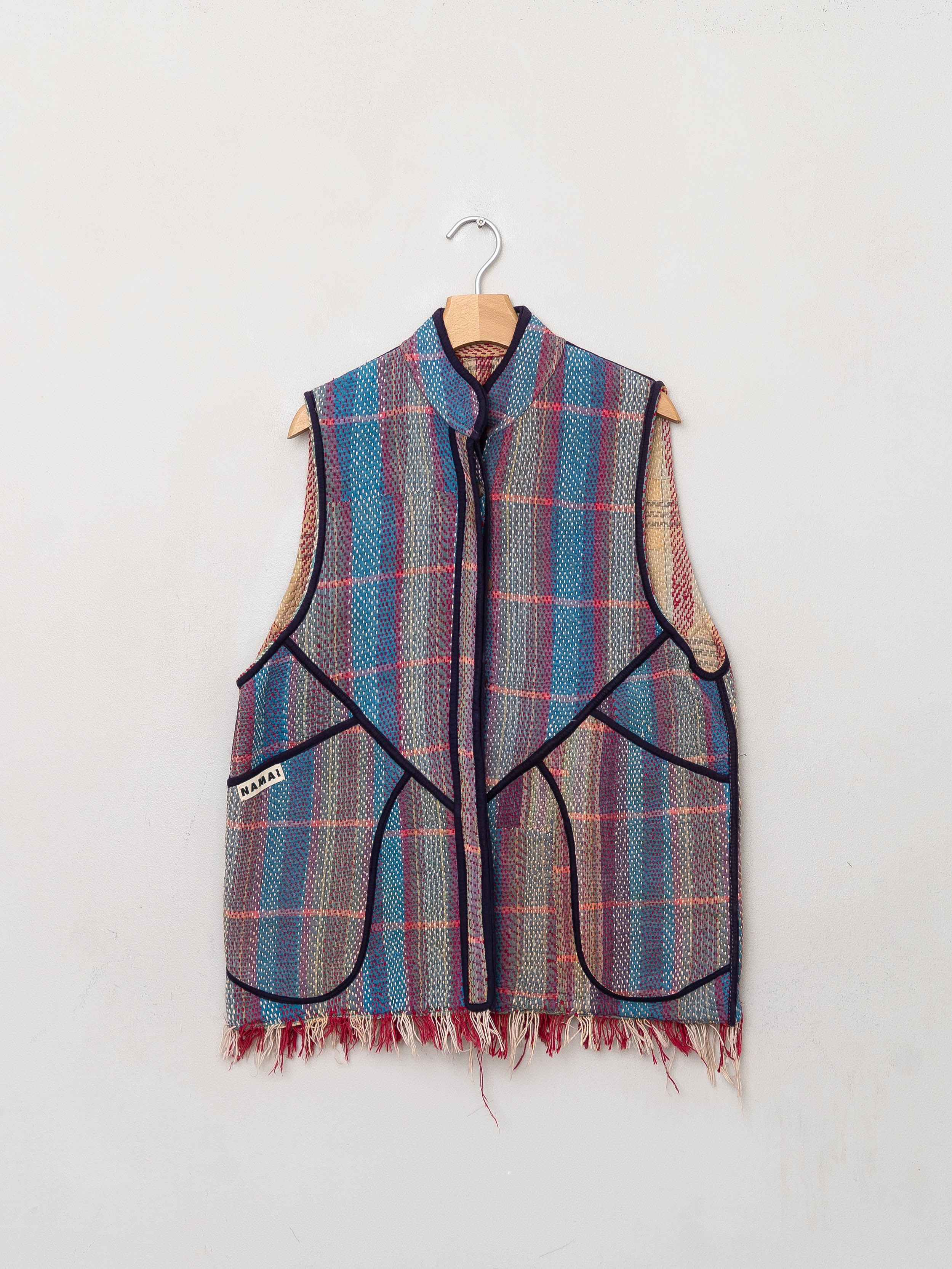 The Ladhiya Quilted Patchwork Kantha Vest