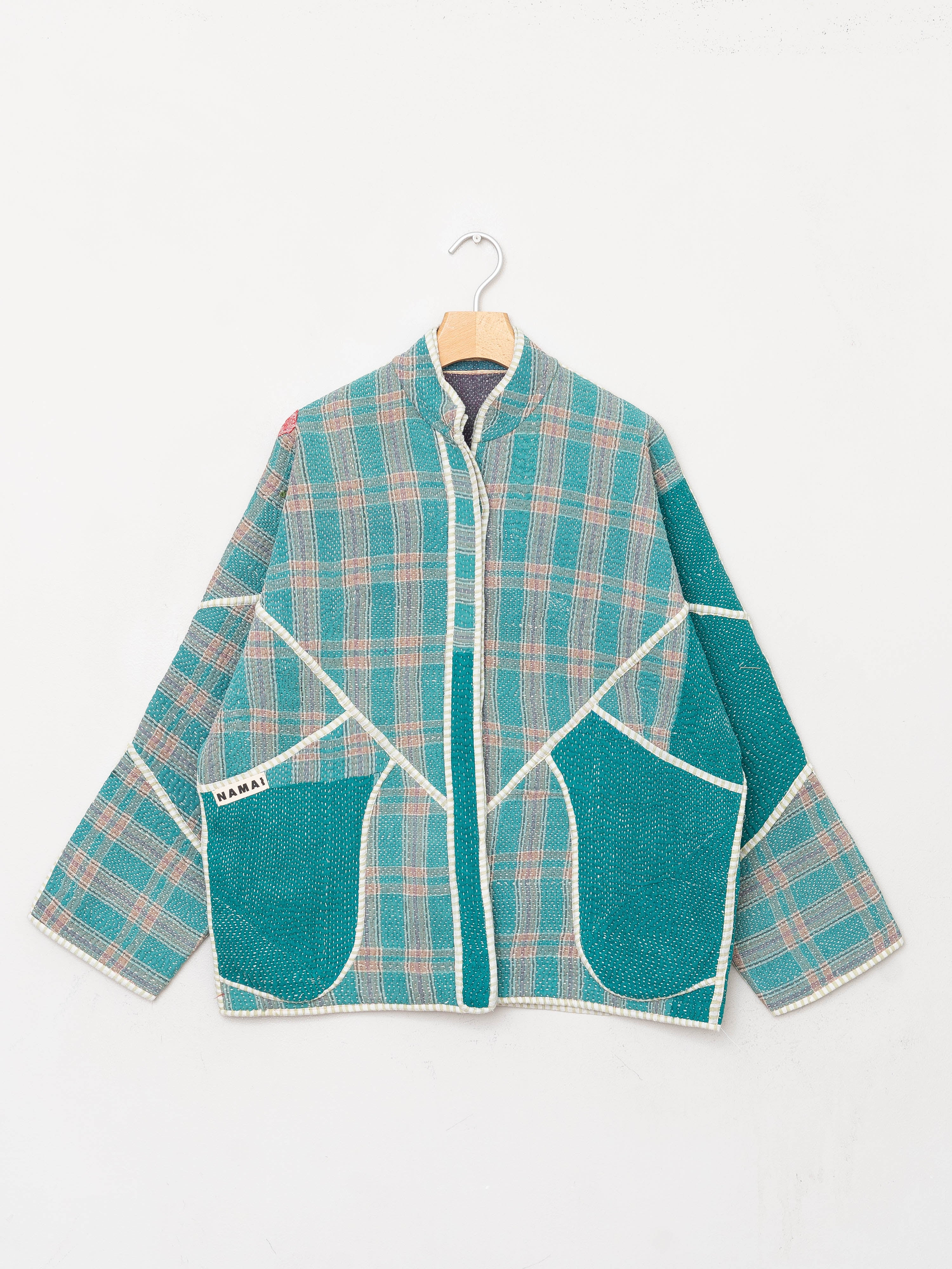 The Ladhiya Quilted Patchwork Kantha Jacket