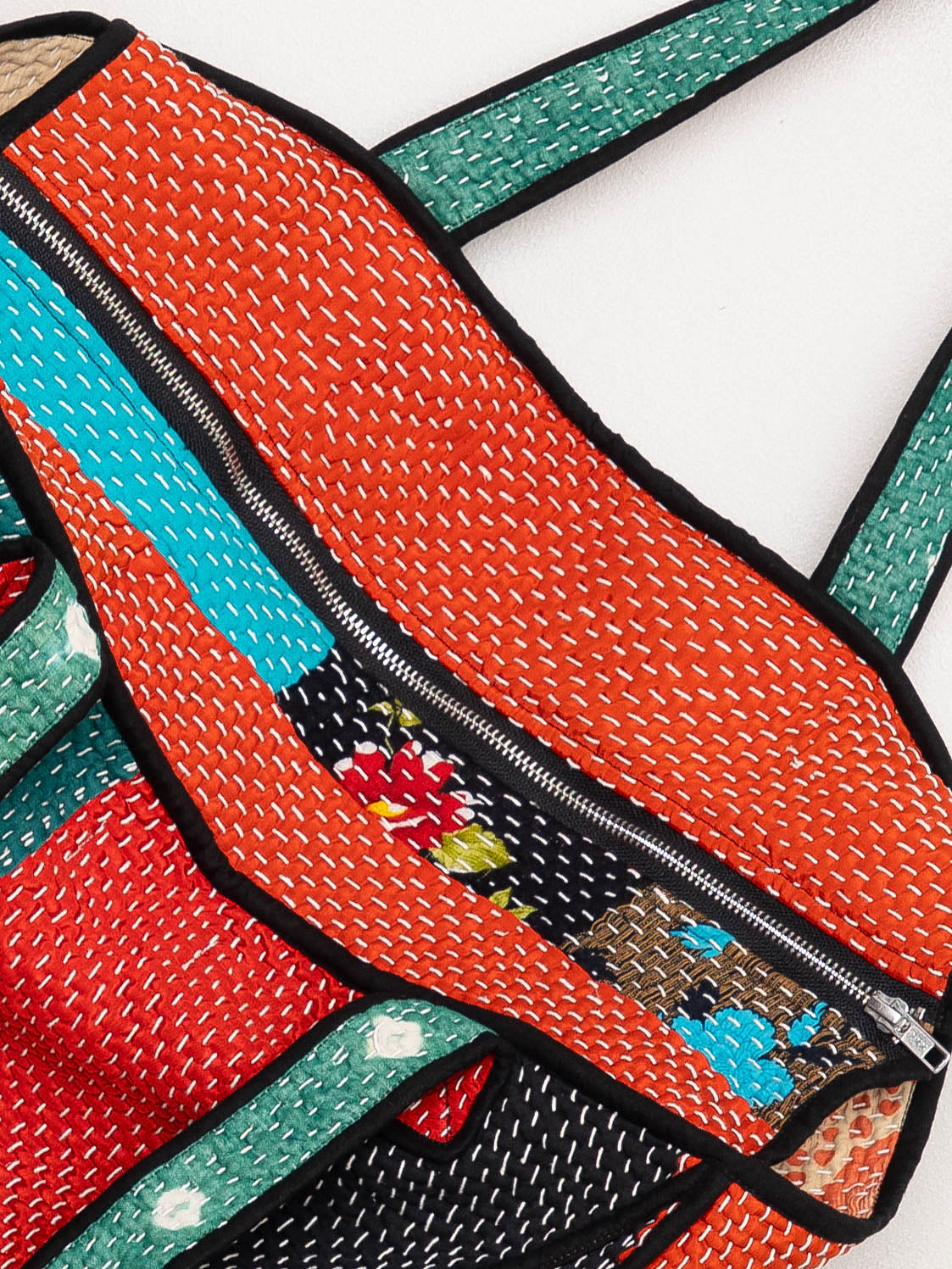 The Raksa Quilted Kantha Bag