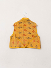 The Kaira Quilted Patchwork Kantha Vest