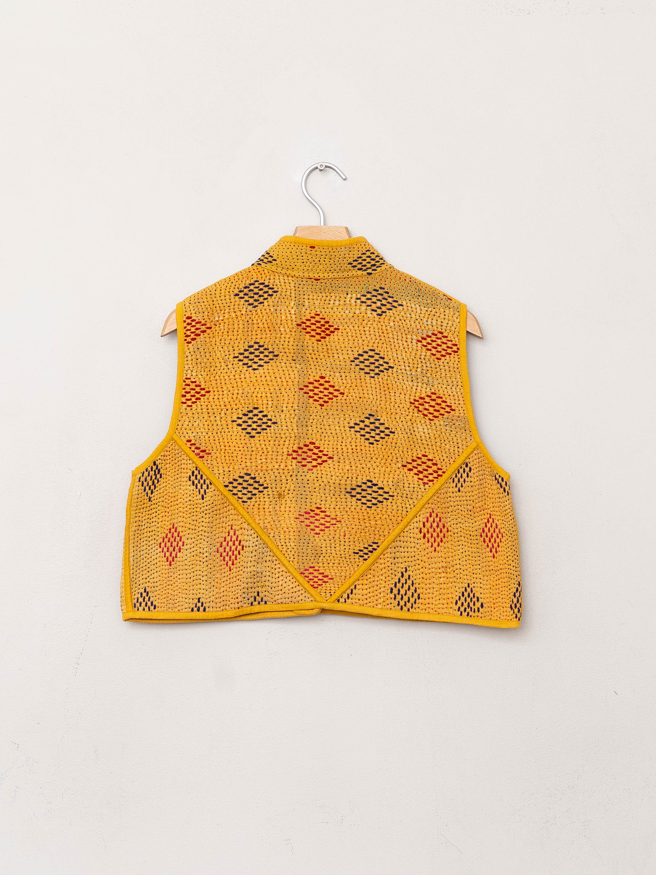 The Kaira Quilted Patchwork Kantha Vest
