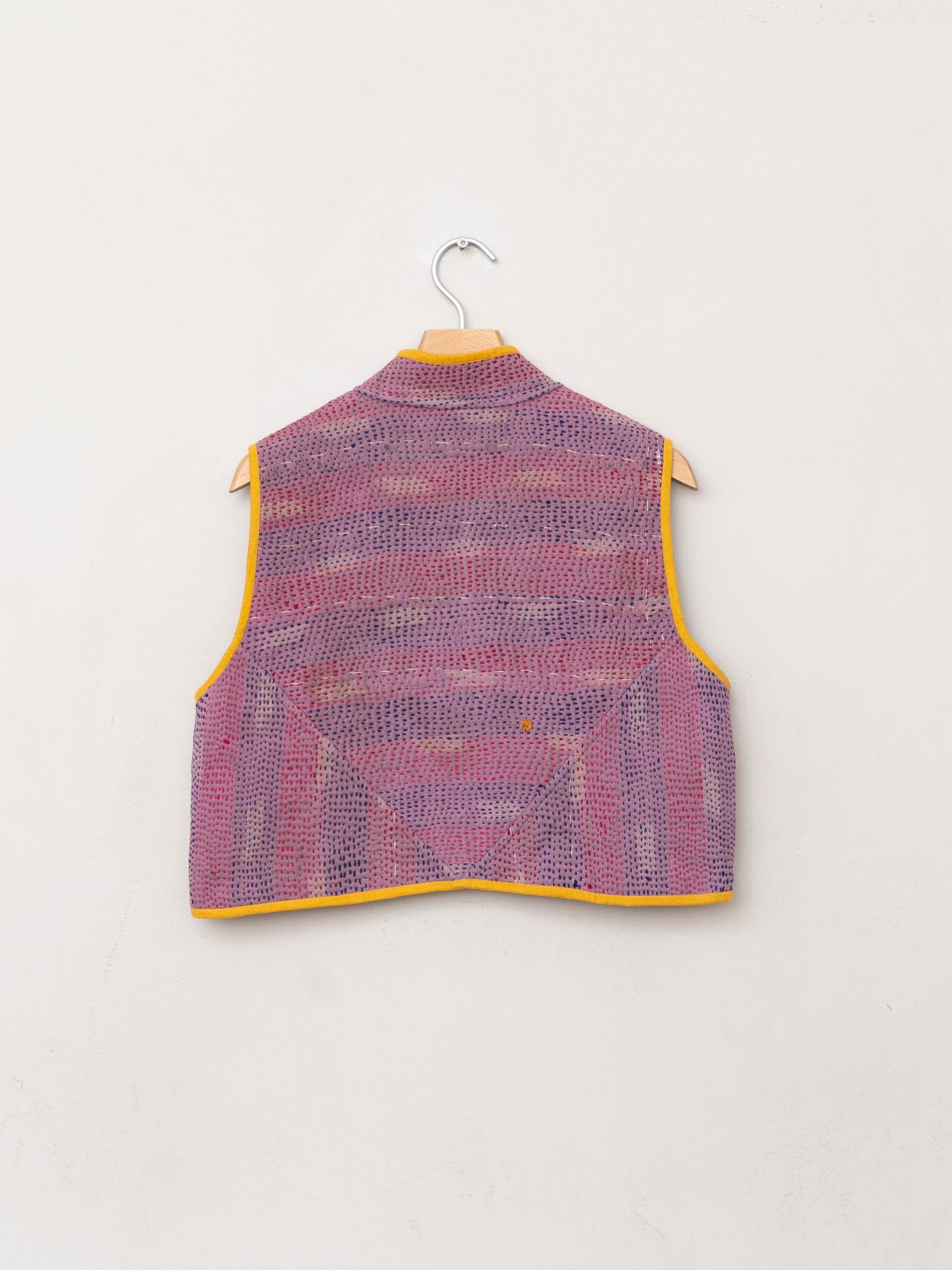 The Kaira Quilted Patchwork Kantha Vest