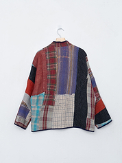 The Ladhiya Quilted Patchwork Kantha Jacket