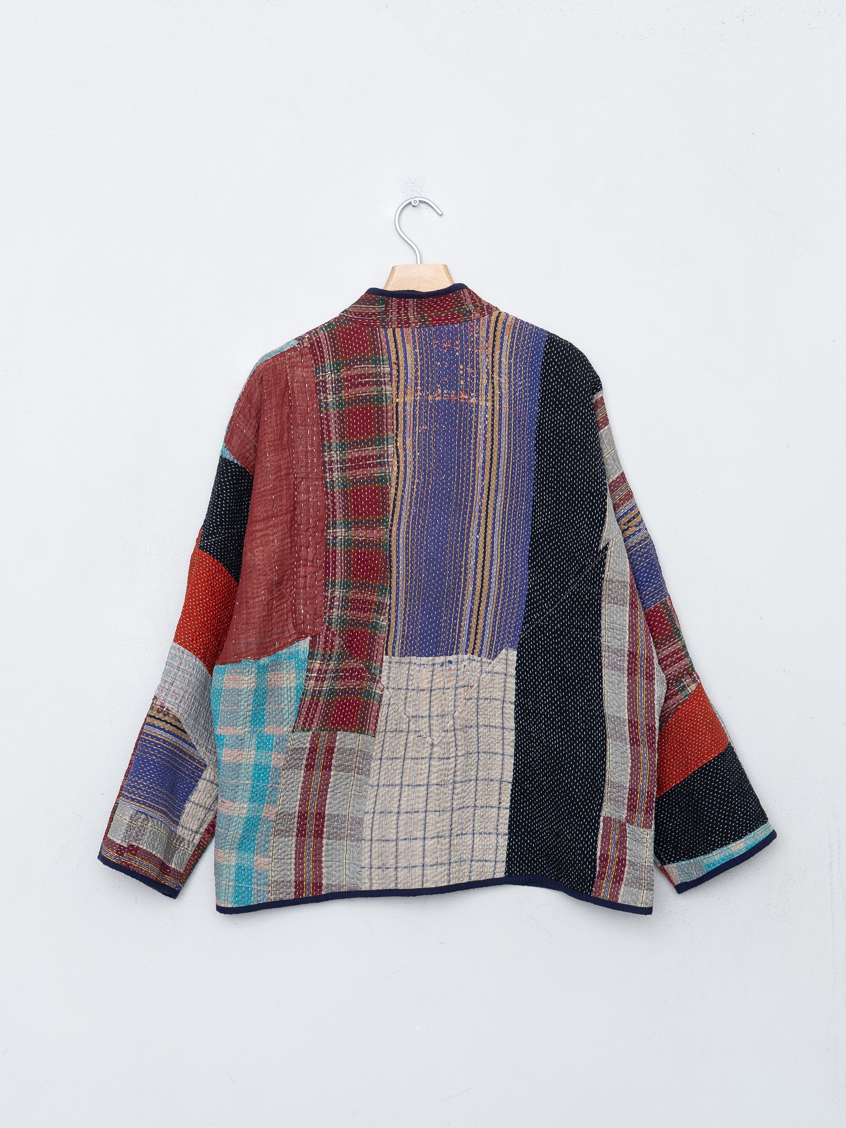 The Ladhiya Quilted Patchwork Kantha Jacket