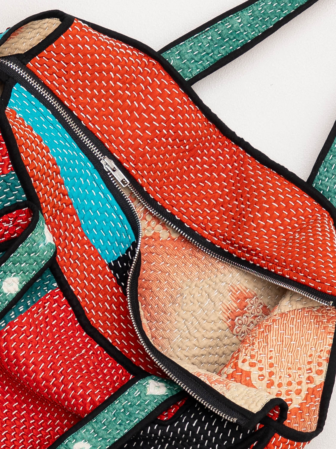 The Raksa Quilted Kantha Bag