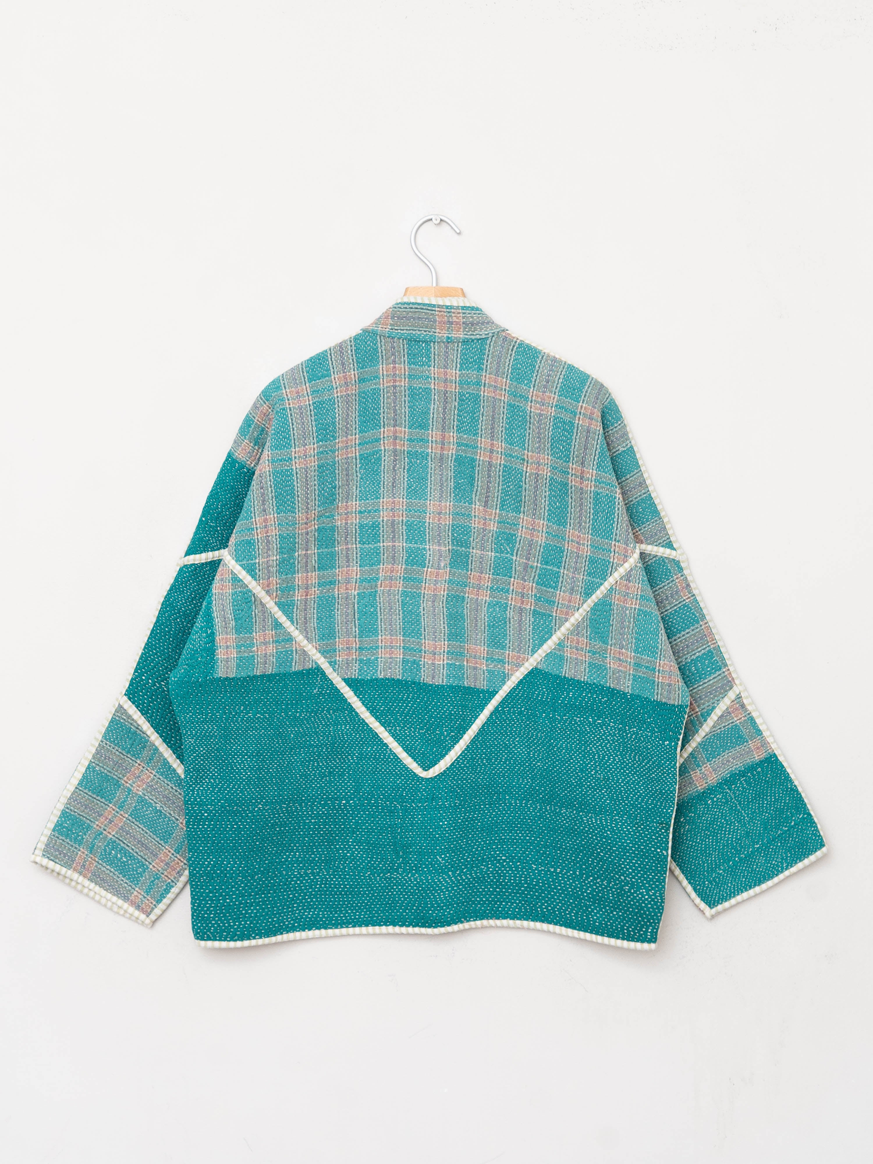 The Ladhiya Quilted Patchwork Kantha Jacket