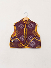The Kaira Quilted Patchwork Kantha Vest
