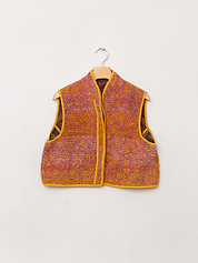 The Kaira Quilted Patchwork Kantha Vest