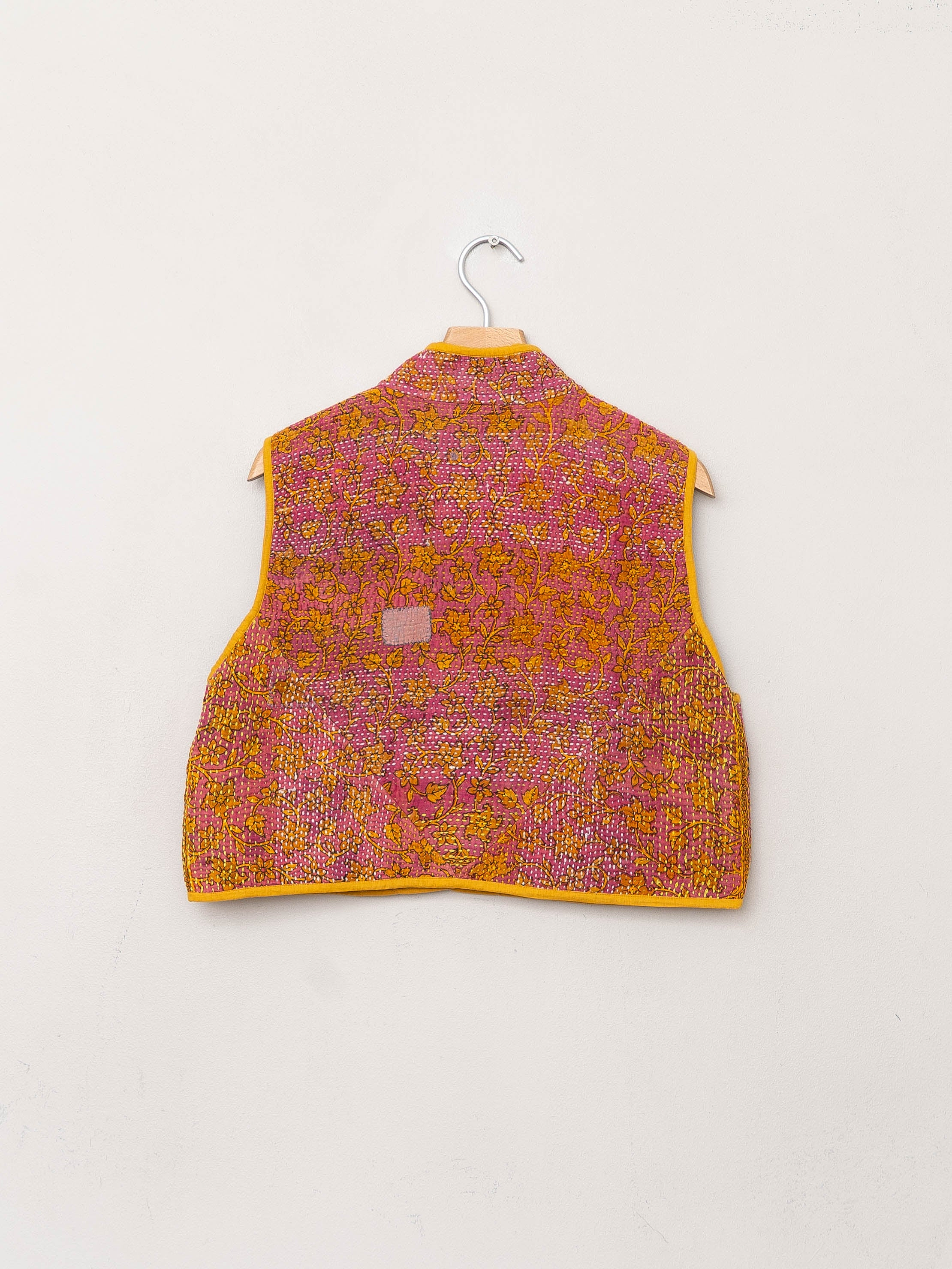 The Kaira Quilted Patchwork Kantha Vest