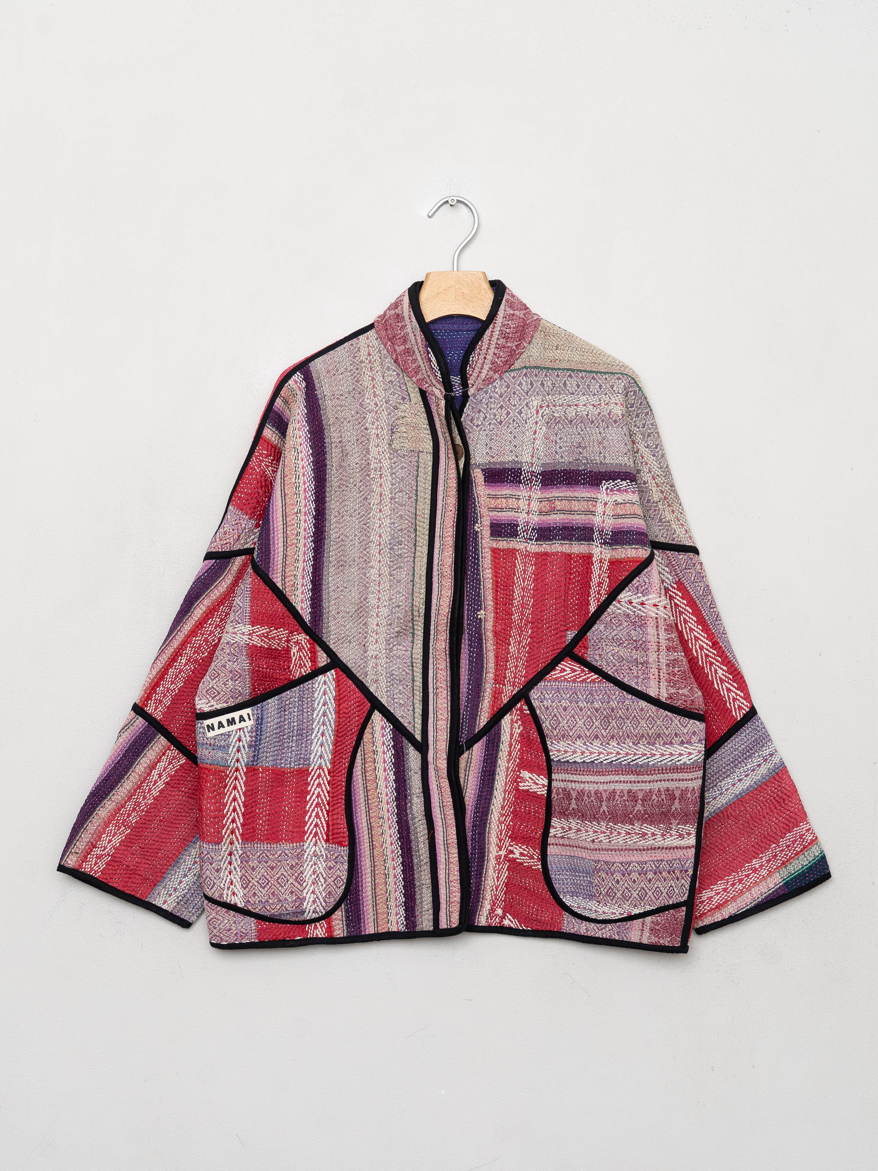 The Ladhiya Quilted Patchwork Kantha Jacket