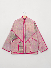 The Ladhiya Quilted Patchwork Kantha Jacket