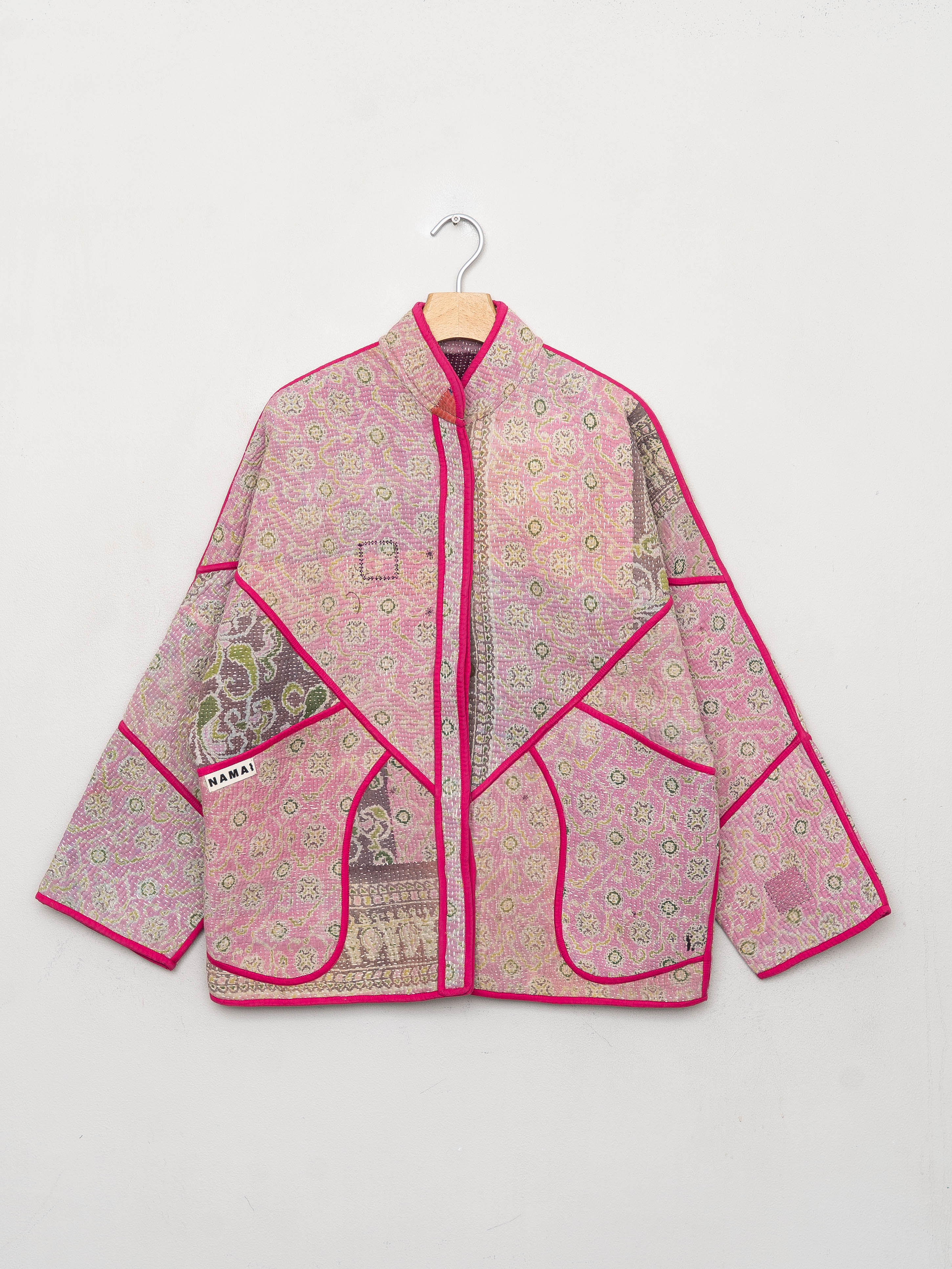 The Ladhiya Quilted Patchwork Kantha Jacket