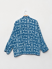 The Ladhiya Quilted Indigo Kantha Jacket Wholesale